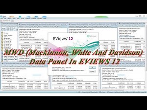 MWD (Mackinnon, White And Davidson) Data Panel In EVIEWS 12