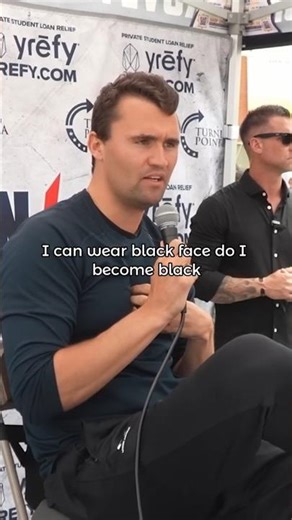 Charlie Kirk Questions: Man in Dress Becomes Woman? #charliekirk #politics #shorts