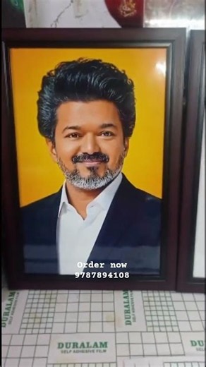 Tamilnadu CM vijay photo frame for government office #cmvijay #thalapathy #thalapathyvijay #vijay
