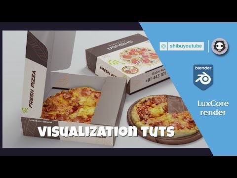 Pizza paper packet visualization on compositing node