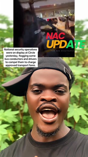 National security operatives were on display at Circle yesterday, flogging some bus conductors and drivers to compel them to charge approved transport fares.#nacupdate #fyp #viral #foryoupage