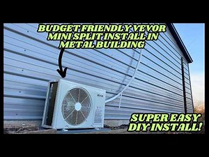 Budget Friendly Vevor Mini Split Install In A Metal Building