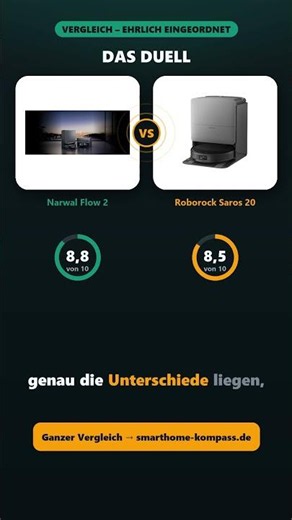 Narwal Flow 2 vs. Roborock Saros 20: Unser Sieger | Klartext