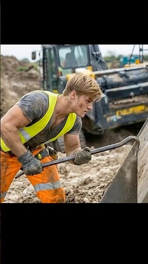 Machine Stuck 🔧 | tradesman life | construction worker with crowbar