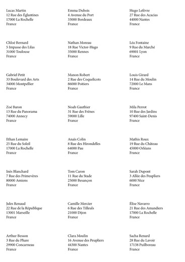 Direct Mail on Personalized Labels – Professional Layout for Mailings, Clients, Events, Addresses - Etsy