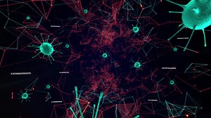 Download Covid-19 Background with Glitches for free