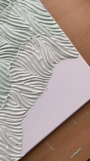 3.8K views · 57 reactions | Acrylic painting by @_shimonde — a serene, textured abstraction inspired by nature’s organic patterns. Subtle gradients of green and white flow harmoniously, evoking the calm rhythm of waves and sand. The artist’s refined use of texture and minimal palette brings modern elegance and tranquility to any space. Artist: @_shimonde #acrylicpainting #texturedart #modernart #minimalart #homedecor #abstractpainting #interiorart | Acrylic Masters | Facebook