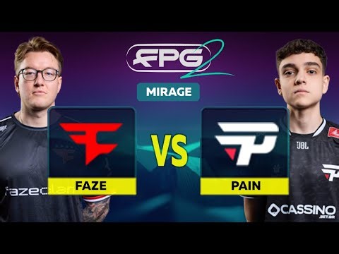 Faze Clan vs Pain Gaming | Mirage | FISSURE PLAYGROUND 2 | CS2 NO COMMENTARY