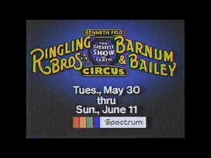 3 Ringling Bros. and Barnum & Bailey Circus ads from 1989