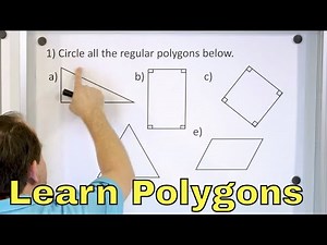 Learn Regular Polygons, Rhombus, Triangle, Parallelogram, Pentagon, Hexagon, Square - [5-9-3]