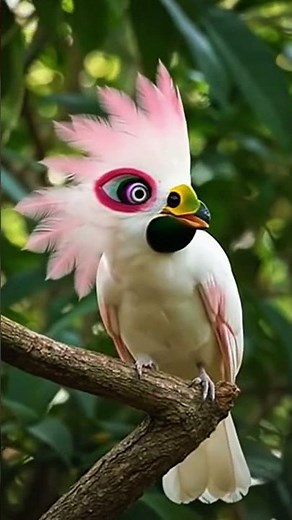 The Most Beautiful and Rare Bird Ever Seen| Stunning Pink and White Exotic Bird in the Wild