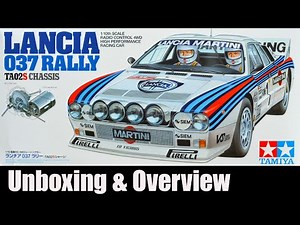Tamiya TA02S Lancia 037 Rally Unboxing and Kit Overview