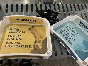 The Best Ad Placement I've Seen At A TSA Checkpoint - View from the Wing