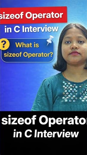 sizeof Operator in C 🔥 Interview Question #shorts #trending #youtubeshorts #viral #coding #youtube