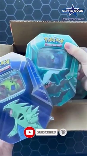 3 Evolution Lines in ONE Tin?? #pokemon #pokemontcg #unboxing #shorts