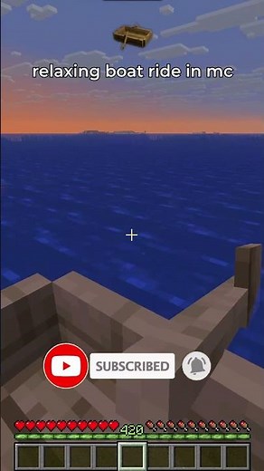 chill boat ride in minecraft 🛶