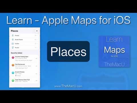 How to add and manage saved places in the Apple Maps App for iPhone & iPad!