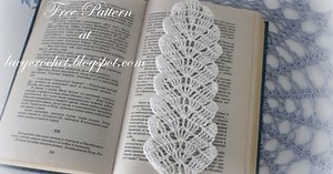 Crochet Leaf Bookmark, Free Pattern