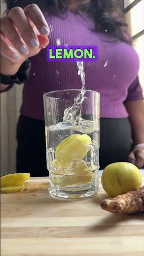 Lemon Ginger Water for Glowing Skin | Weightloss Recipe | Glowing Skin Drink | Easy Recipe