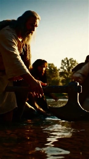 “The Day an Axe Head Floated on Water – The Miracle of Elisha! 🪓✨”