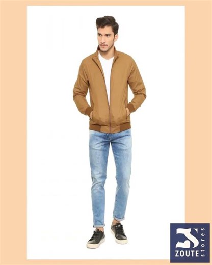 Men's Polyester Windcheater Brown Jackets - Casual Winterwear | Windbreaker Jacket