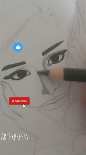 Drawing Ariana Grande ✏️✨ #Shorts #ArianaGrande #Drawing