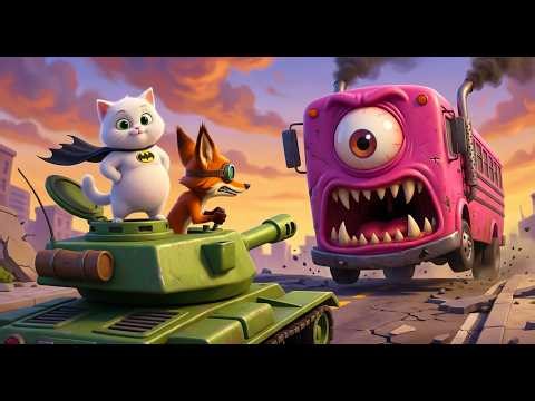 OMG! 😱 Milo’s School Bus Grew a Giant Eye—Fox Dad Panicked! 👁️🚌🦊