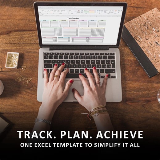 Excel Planner Template | Daily, Weekly & Monthly Planner | Productivity Spreadsheet | Digital Download - Etsy UK