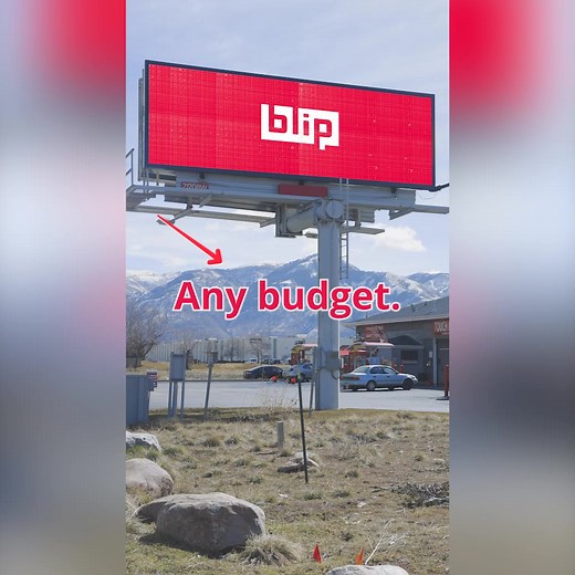 Self-serve billboards where you want, when you want, for any budget. | Blip