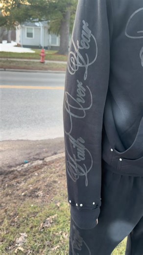 Exotic Wear “Faith over fear sweat suit -Xs-2xl - 3/21/26 - retail: $110 - 100% cotton -limited stock - everything premade - may not restock !