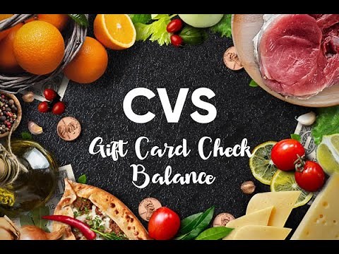 How check CVS Pharmacy Gift Card Balance