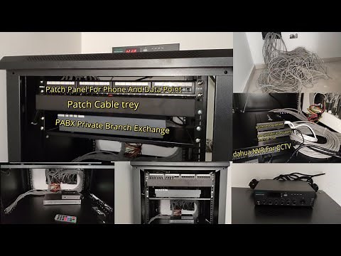 Installation Home Network Cable management 9U cabinet Speaker Intercom CCTV Camera Access Point PABX