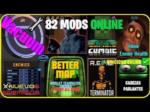 ✅🔥TOP GUIDE +80 MOST DOWNLOADED MODS from R.E.P.O. ONLINE || In SPANISH, Spawn Enemy, Map Hack PT1