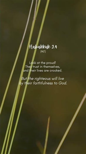 The Righteous Live By Faith