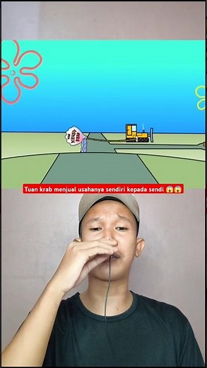 SPONGEBOB IS SAD THAT MR. KRABS SOLD HIS WORKPLACE 😰 #shorts #storytelling #animation