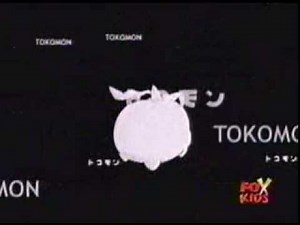 Tokomon digivolving to Patamon