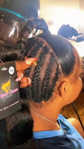 Beautiful Half Up/Half Down Sew In Tutorial with Body Wave Hair