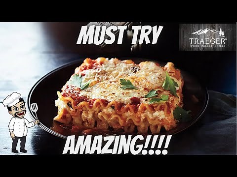 Lasagna on Traeger Grill - how to cook frozen lasagna on pellet grill
