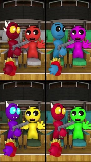 Geometry dash Hands off my fries (all parts)