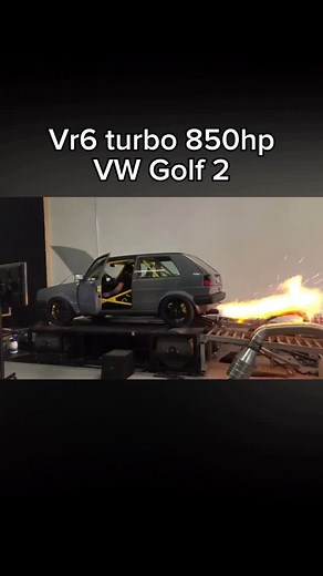 𝐋𝐨𝐮𝐝 & 𝐓𝐮𝐧𝐞𝐝 | Vr6 Turbo 850hp VW Golf 2 . . . #carsofinstagram #volkswagen #golf2 #850hp #vr6 #dynotest #reels | Instagram