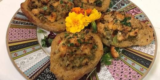 Mirliton and shrimp casserole