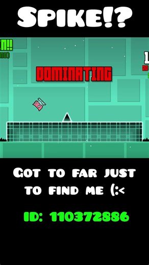 Geometry Dash but im a Spike #geometrydash #gd #shorts