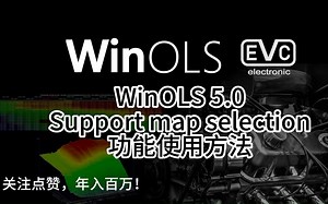 WinOLS 5.0 Support Map Selection 功能使用方法，实现快速建立自定义MAP。