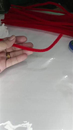 Create Heart Shapes with Fuzzy Wire for Valentine's Day