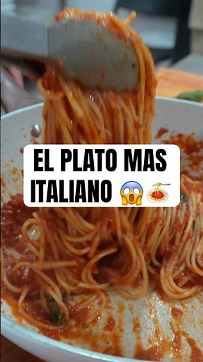 THE MOST ITALIAN DISH! 😱🍝 #chefroberta #italianfood #pasta
