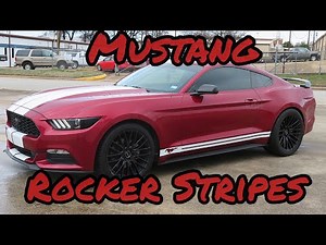 Mustang Rocker Stripe Install