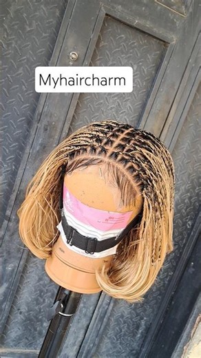 Short Boho French Curls Braids color 27 #shortsfeed #shorts #wigs #braids #youtubeshorts #hairstyle