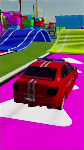 Cars & School Bus vs Giant Pit Bollards Crash #1 BeamNG Drive