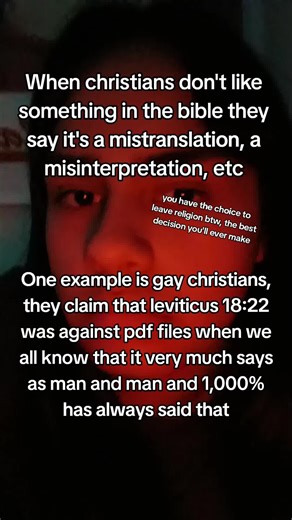 "Thou shalt not lie with mankind, as with womankind: it is abomination...