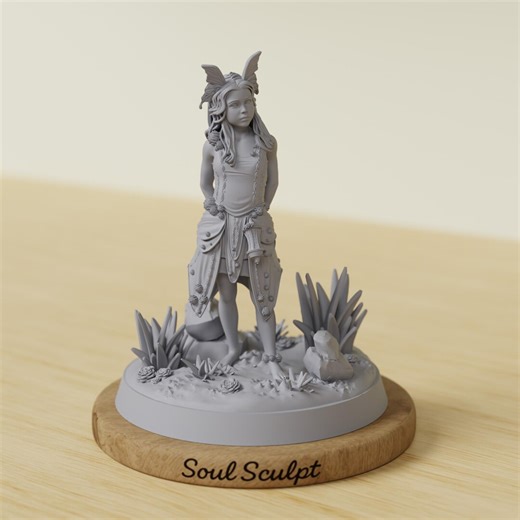 Fey Child | Forest Fairy NPC | 28mm 32mm 38mm | Dnd Pathfinder | Tabletop RPG | NPC Miniature - Etsy